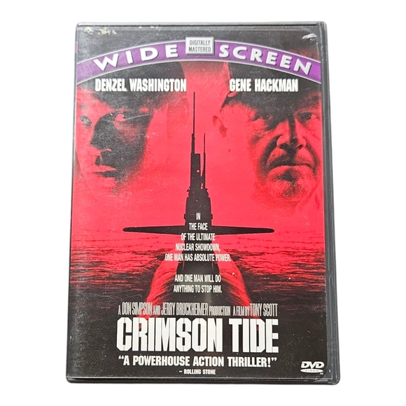 🔥4 for $20🔥 Crimson Tide DVD with Denzel Washington, Gene Hackman - Picture 1 of 4